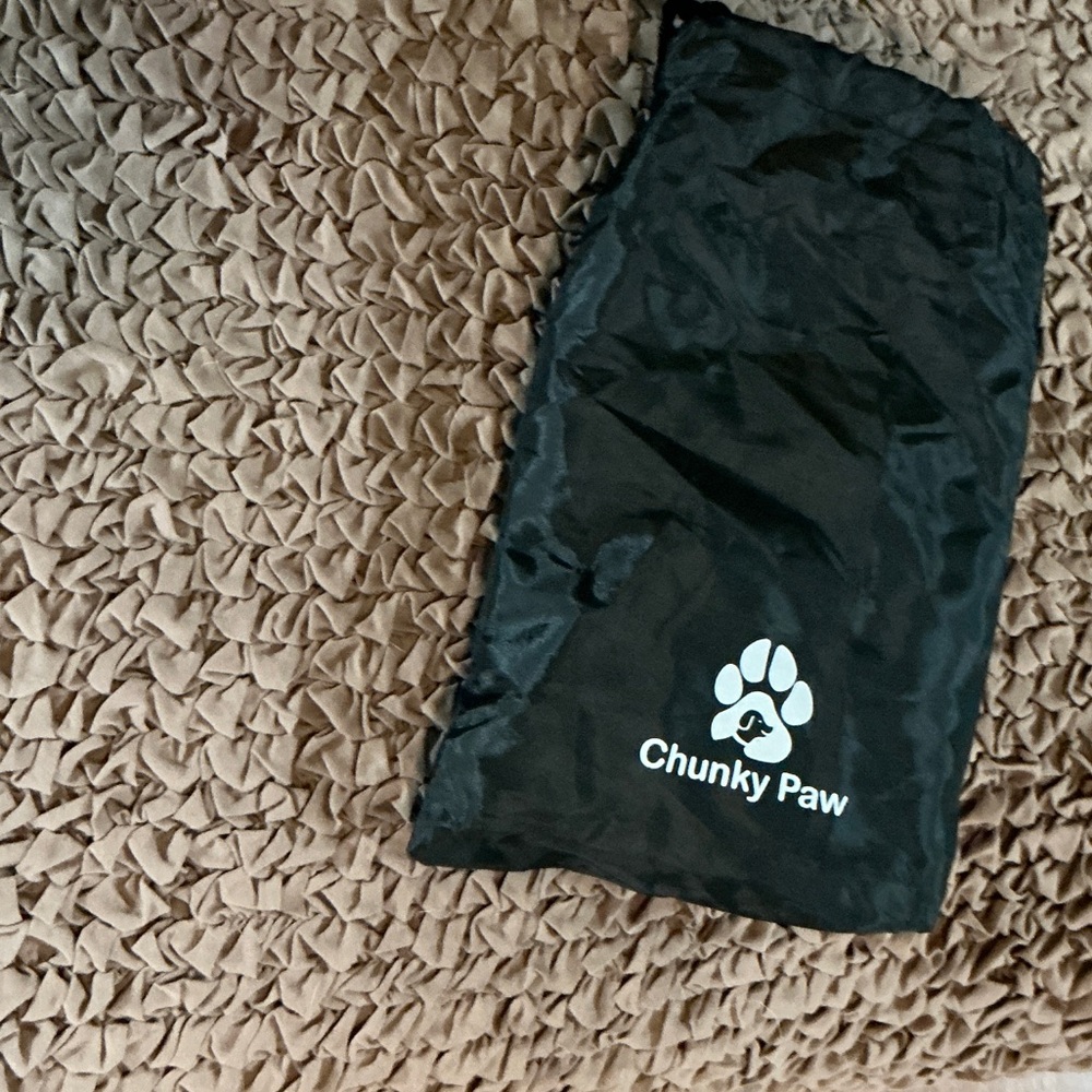 Chunky Paw Black Dog Coat